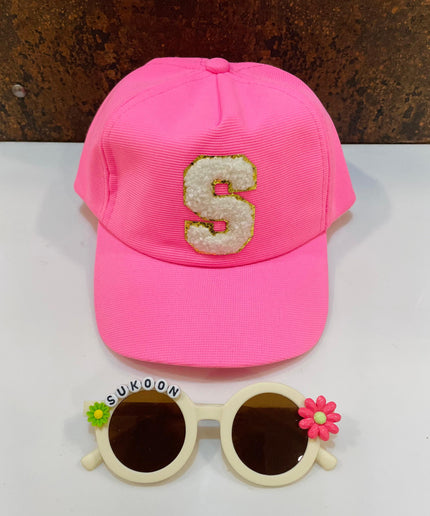 Summer Essentials Combo - Customized Sunglasses + Initial Cap