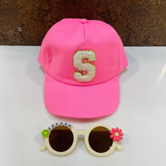 Summer Essentials Combo - Customized Sunglasses + Initial Cap