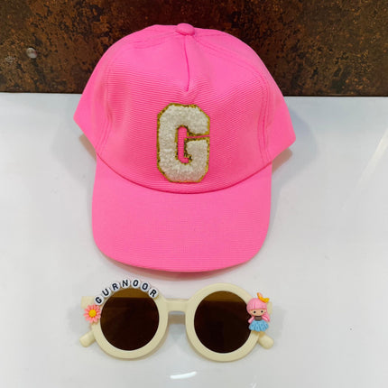 Summer Essentials Combo - Customized Sunglasses + Initial Cap