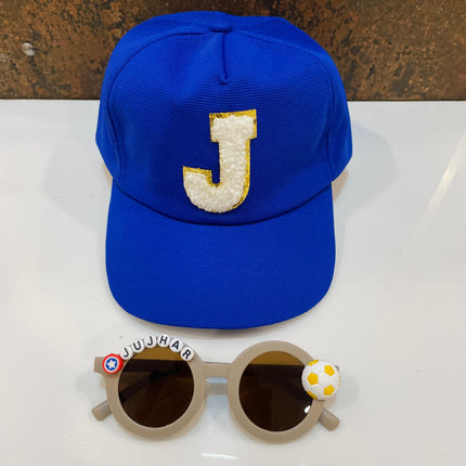 Summer Essentials Combo - Customized Sunglasses + Initial Cap