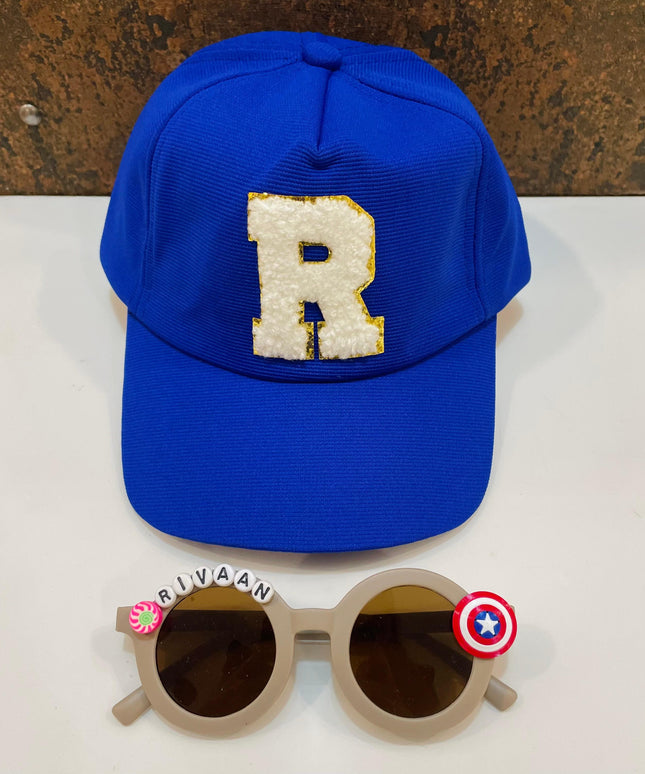 Summer Essentials Combo - Customized Sunglasses + Initial Cap