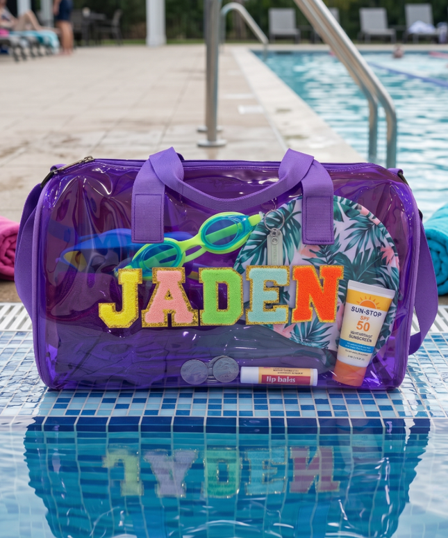 Personalised Swimming Jelly Duffle Bag for Boys & Girls