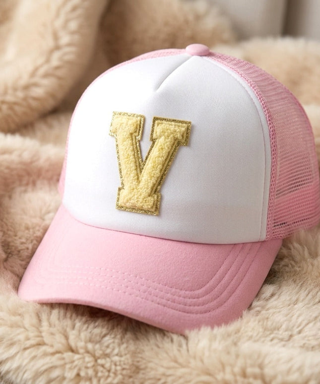 Personalized Trucker Cap with Initial