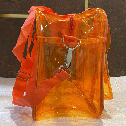 Customized Jelly Duffle Bag Double Pocket