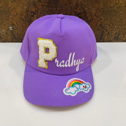 Customized Cap for Kids with Full name with Cartoon - Return gifts
