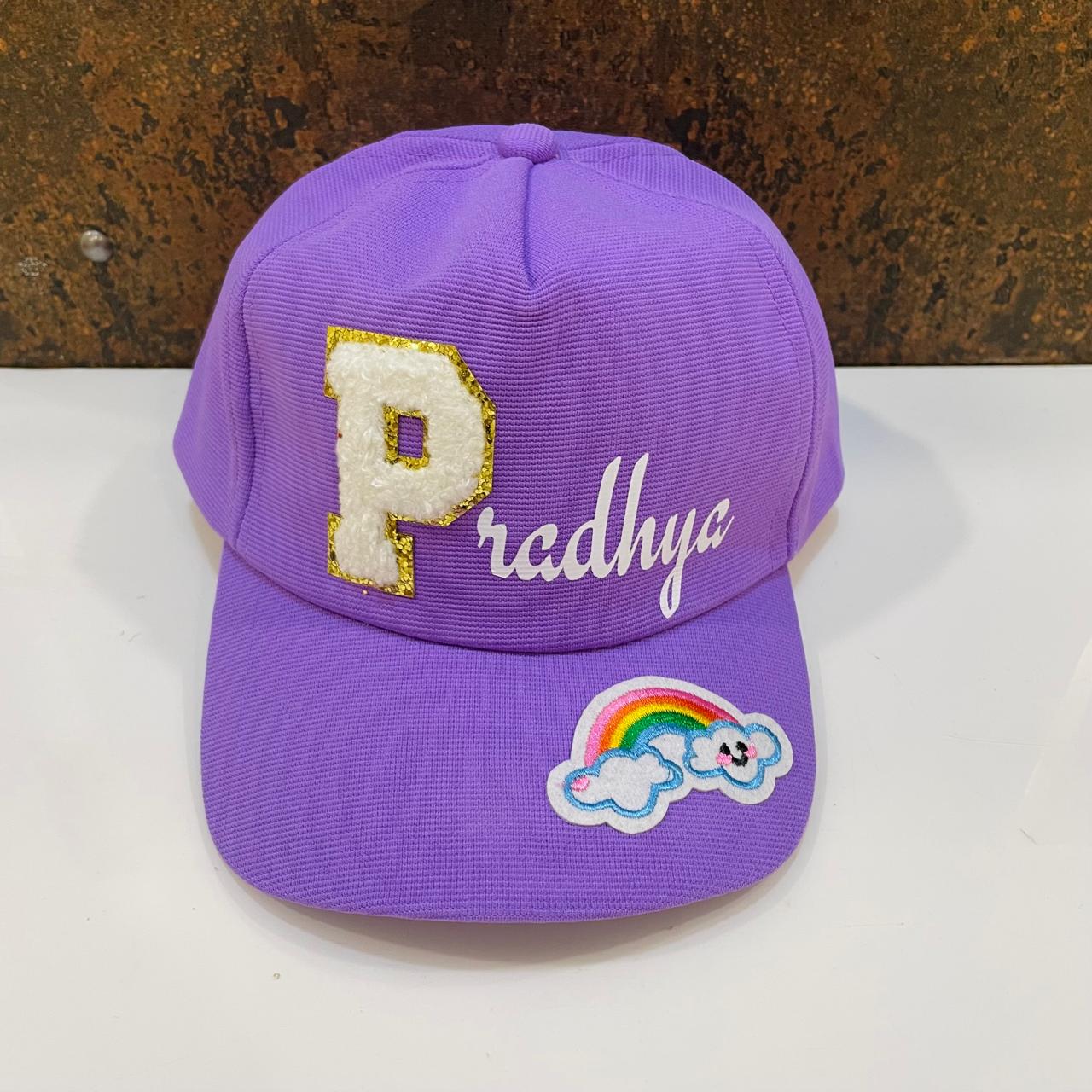 Customized Cap for Kids with Full name with Cartoon - Return gifts