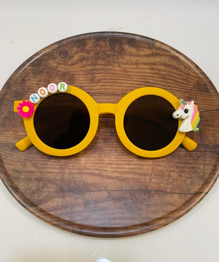Customized Sunglasses for Kids with name round shape - Girls