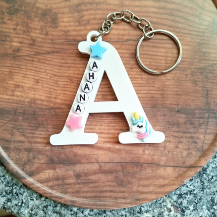 Customized Name Keychains with Cartoons