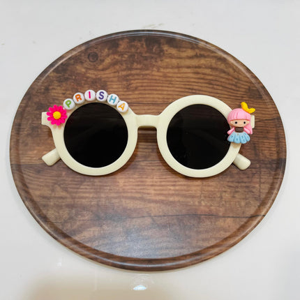 Customized Sunglasses for Kids with name round shape - Girls