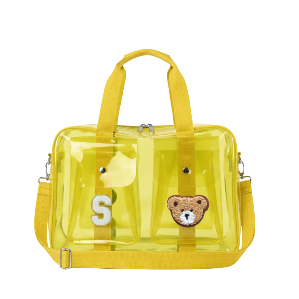 Customized Double Pocket Jelly Duffle Bag