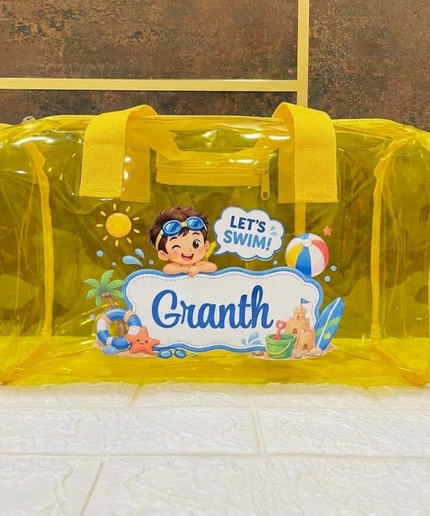 Personalized Jelly Beach Swim Bag for Kids