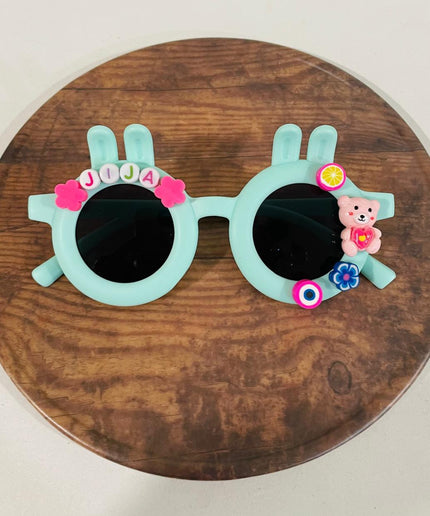 Customized Sunglasses for infants with name and cartoons - bunny shape