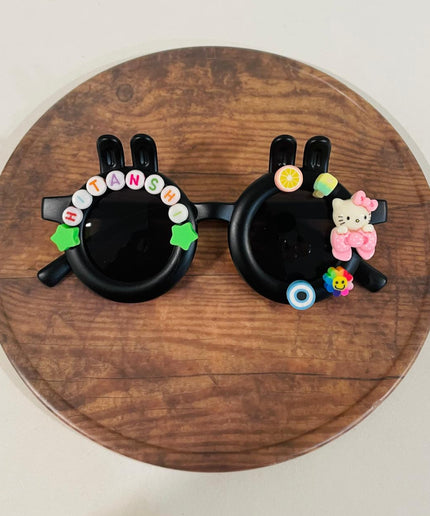 Customized Sunglasses for infants with name and cartoons - bunny shape