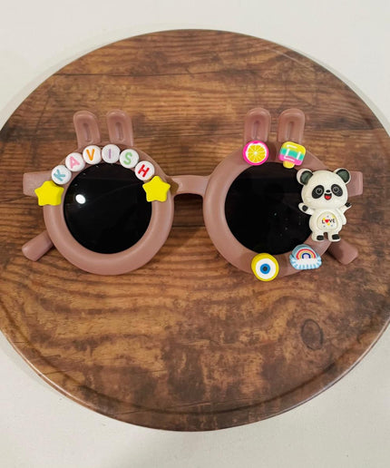 Customized Sunglasses for infants with name and cartoons - bunny shape