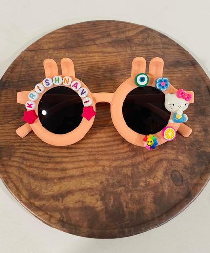 Customized Sunglasses for infants with name and cartoons - bunny shape