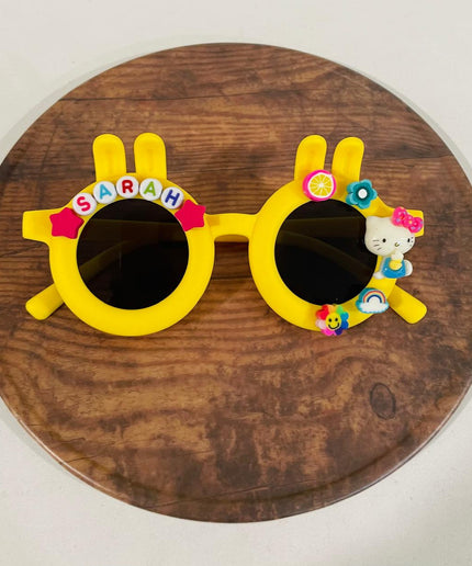 Customized Sunglasses for infants with name and cartoons - bunny shape