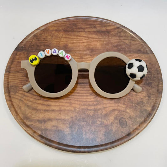 Customized Sunglasses for Kids with name round shape - Boys