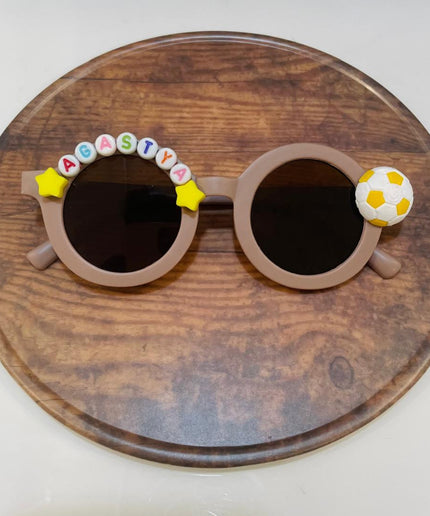 Customized Sunglasses for Kids with name round shape - Boys