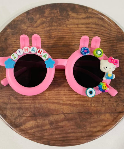 Customized Sunglasses for infants with name and cartoons - bunny shape