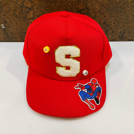 Customized Kids Caps - Initial & Cartoon with Beads