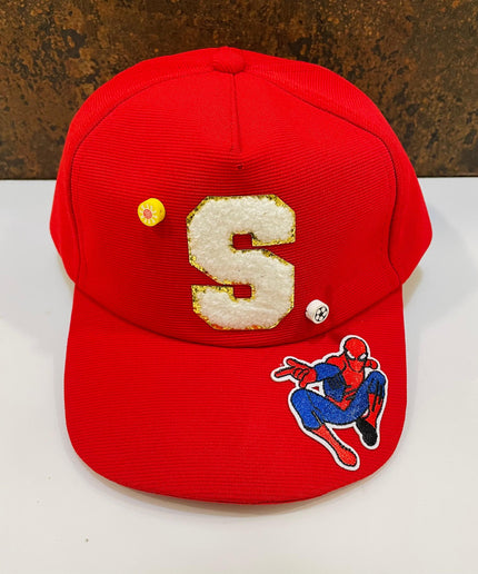 Customized Kids Caps - Initial & Cartoon with Beads