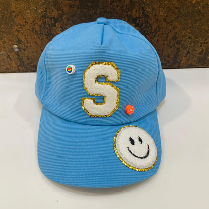 Customized Kids Caps - Initial & Cartoon with Beads