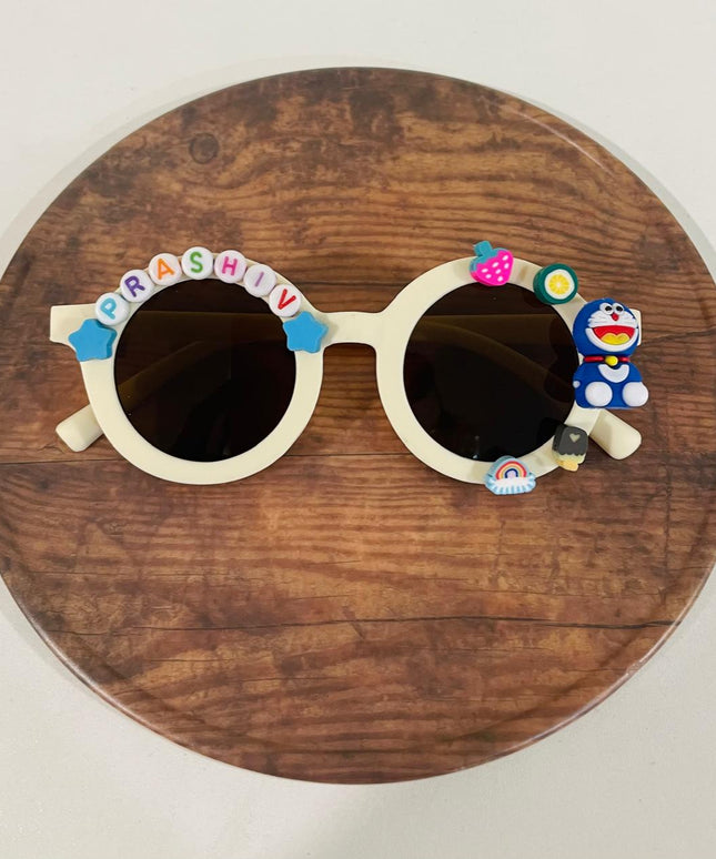 Customized Sunglasses for kids with name and cartoons - round shape