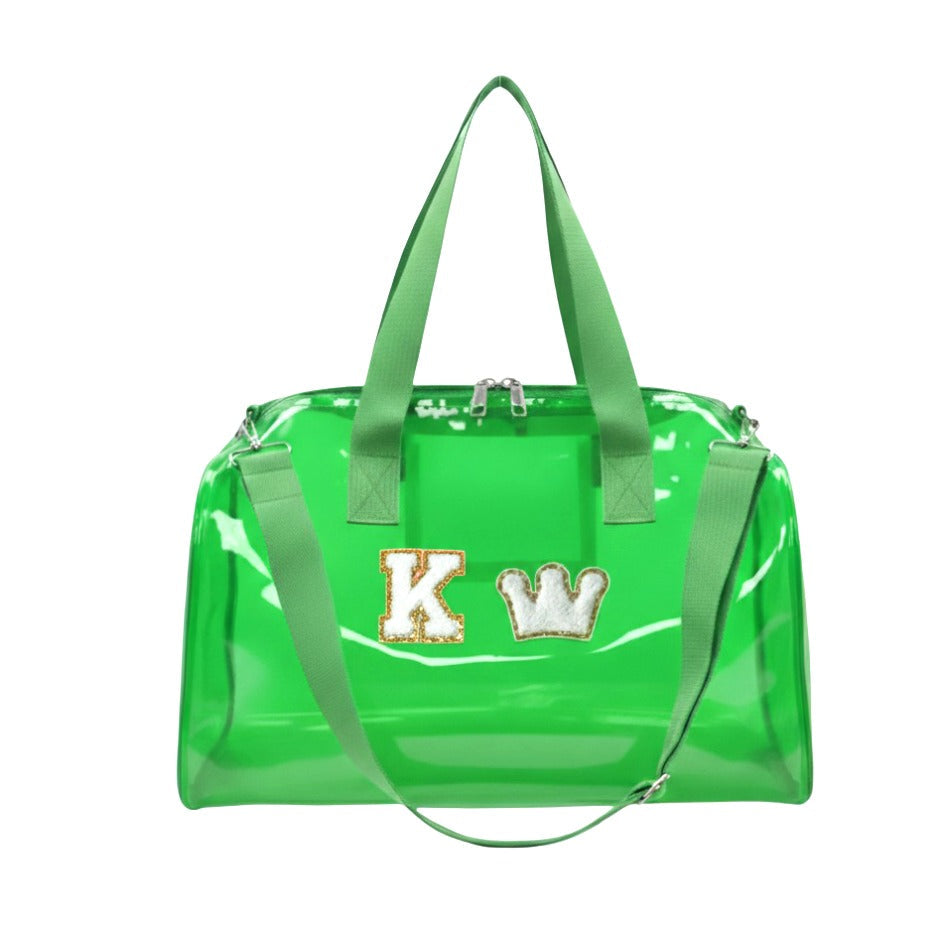Customized Initial Cartoon Jelly Duffle Bag for Boys and Girls