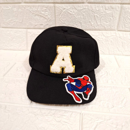 Customized Caps with Initial and Cartoon for Boys and Girls