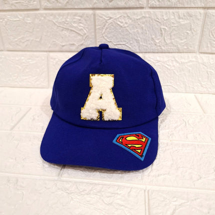 Customized Caps with Initial and Cartoon for Boys and Girls