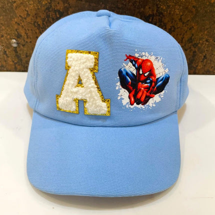 Customized Caps with Initial and Cartoon for Boys and Girls