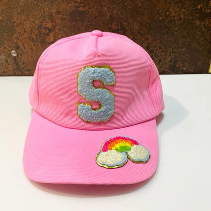 Customized Caps with Initial and Cartoon for Boys and Girls