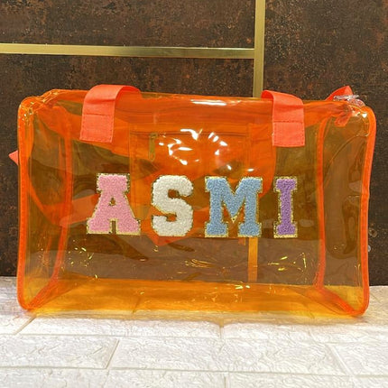 Customized Jelly Duffle Bag with name for Boys and Girls