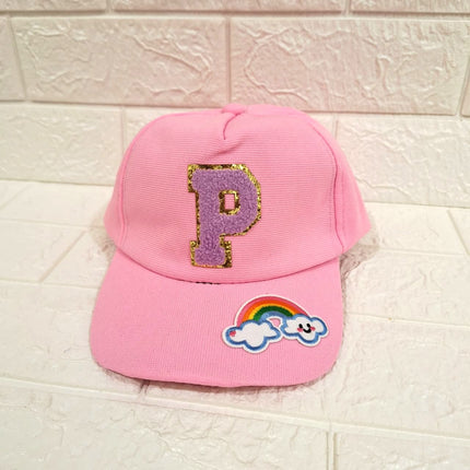 Customized Caps with Initial and Cartoon for Boys and Girls