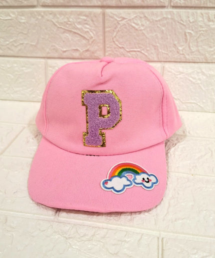 Customized Caps with Initial and Cartoon for Boys and Girls