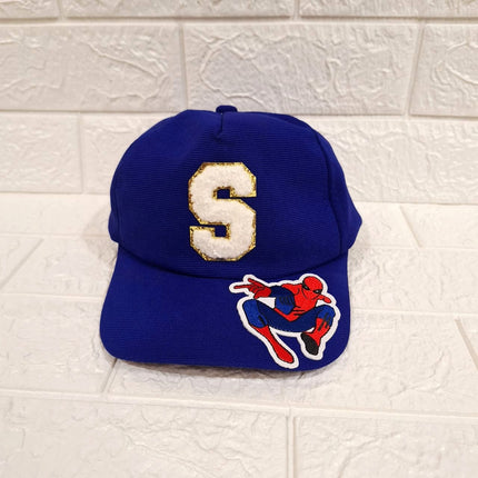 Customized Caps with Initial and Cartoon for Boys and Girls