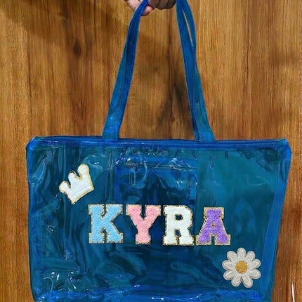 Customized Jelly Tote Bag with name and motifs