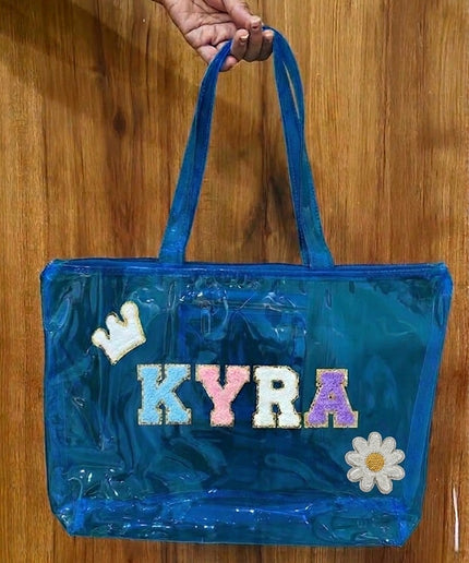 Customized Jelly Tote Bag with name and motifs