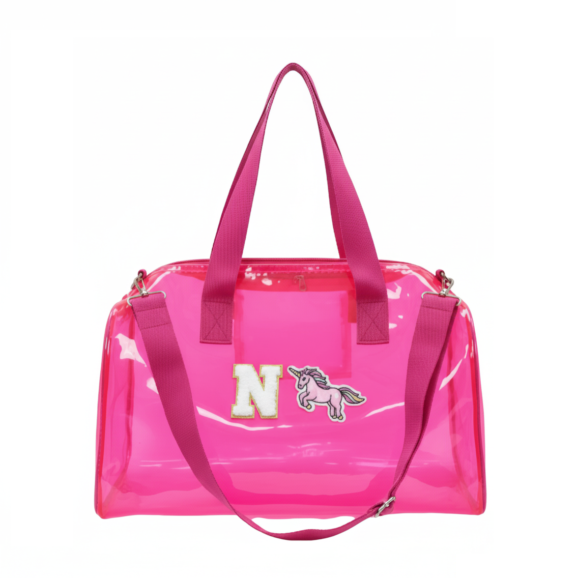 Customized Initial Cartoon Jelly Duffle Bag for Boys and Girls