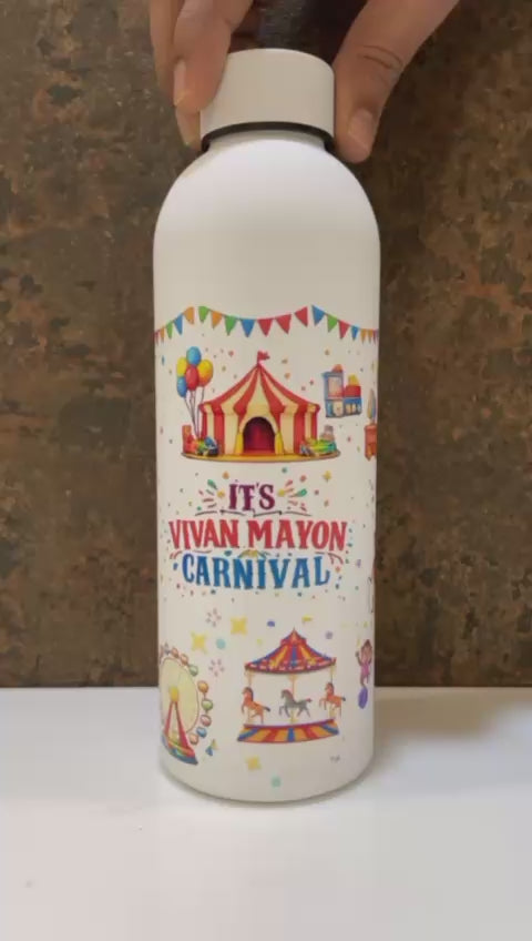 Customized Kids Theme Water Bottles with Name - Return Gifts - 500 ml