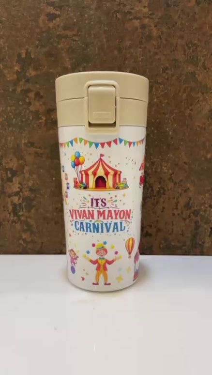 Customized Kids Theme Travel Mug with Name - Return Gifts