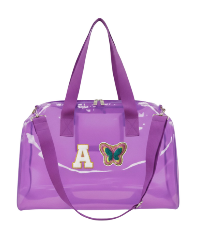 Customized Initial Cartoon Jelly Duffle Bag for Boys and Girls