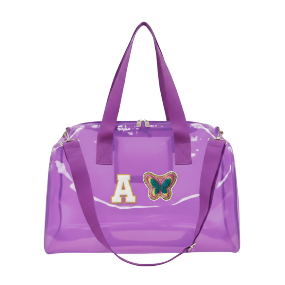 Customized Initial Cartoon Jelly Duffle Bag for Boys and Girls