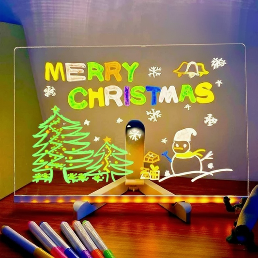 3D Acrylic LED Writing Pad with Pen & Light | 30 x 20 cm